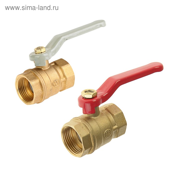 Кран шаровой, внутренняя/внутренняя резьба 3/4", ручка - Фото 1