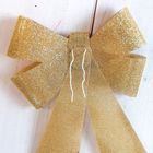 Ёлочное украшение 2 шт. «Бант», 13×16 см, золото - фото 119624273