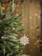 Ёлочные игрушки набор 3 шт. «Зимнее волшебство. Белая снежинка», d=7 см - Фото 2