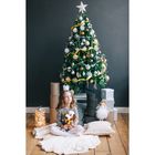 Звезда на ёлку (верхушка) млечный путь, 22×22 см, белый - Фото 6