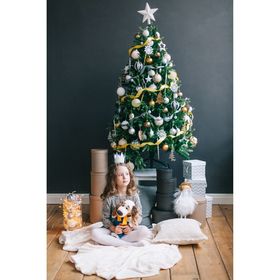 Звезда на ёлку (верхушка) млечный путь, 22?22 см, белый (комплект 2 шт)