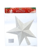 Звезда на ёлку (верхушка) млечный путь, 22×22 см, белый - Фото 5