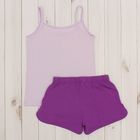 Комплект женский (майка, шорты) 8865 цвет фиолетовый, р-р 44 - Фото 9