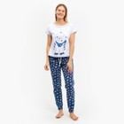 Комплект женский (футболка, брюки) Матроскин, цвет белый, размер 42 - фото 3678671