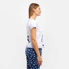 Комплект женский (футболка, брюки) Матроскин, цвет белый, размер 42 - Фото 7