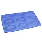 Форма силиконовая для выпечки «Овал. Риб», 30×17 см, 9 ячеек - Фото 1