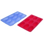 Форма силиконовая для выпечки «Овал. Риб», 30×17 см, 9 ячеек - Фото 2