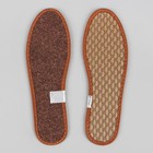 Стельки для обуви, ароматизированные, дышащие, окантовка, антибактериальные, 39 р-р, пара, цвет коричневый - Фото 3