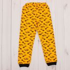 Пижама  для мальчика (фуфайка, брюки) "Я динозавр", рост 80-86 см (24) цвет чёрный/жёлтый Р2   25897 - Фото 8