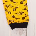 Пижама  для мальчика (фуфайка, брюки) "Я динозавр", рост 80-86 см (24) цвет чёрный/жёлтый Р2   25897 - Фото 10