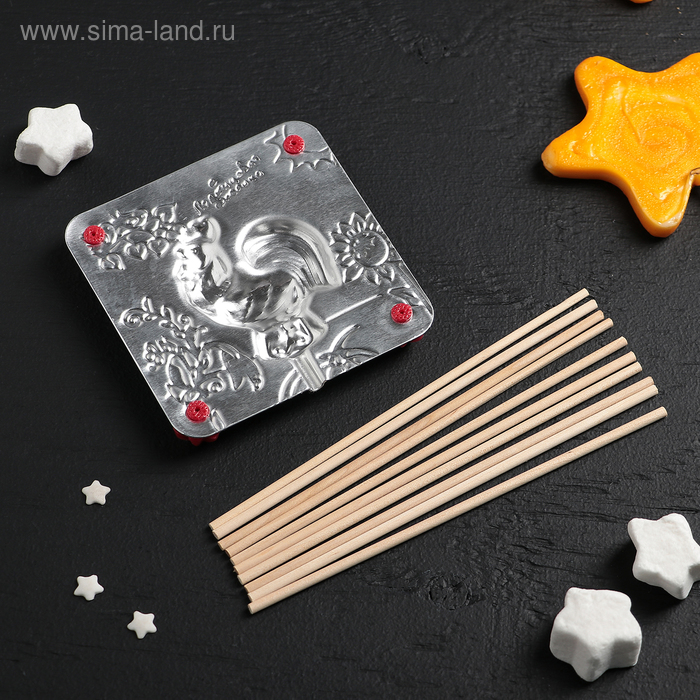 Набор для приготовления леденцов и мармелада «Петух», цвет МИКС - Фото 1