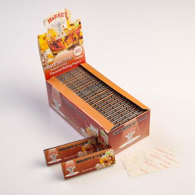 Курительная папиросная бумага для самокруток, аромат «Виски и Кола», 7.6×4.5 см, 50 л