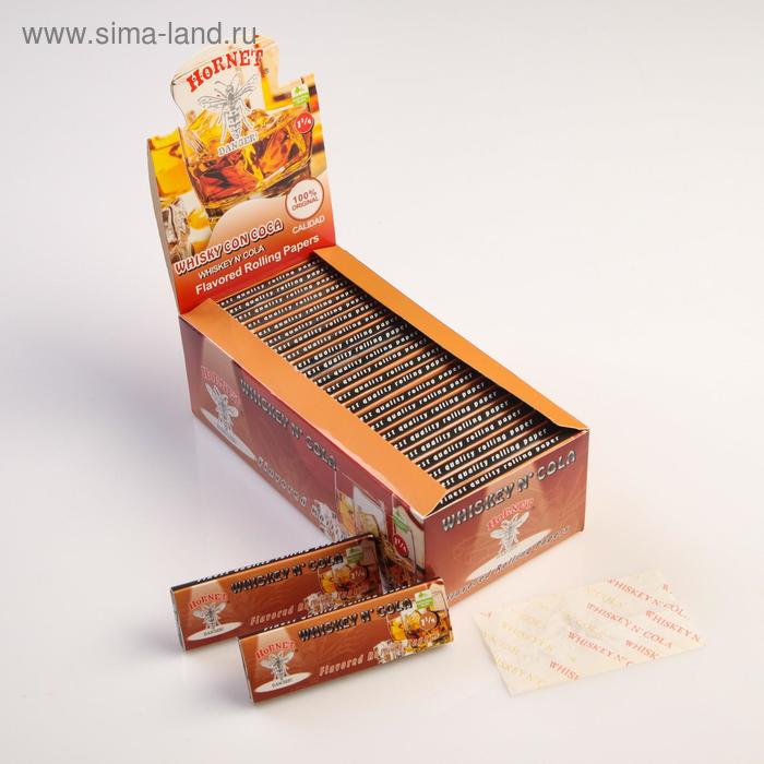 Курительная папиросная бумага для самокруток, аромат «Виски и Кола», 7.6×4.5 см, 50 л - Фото 1