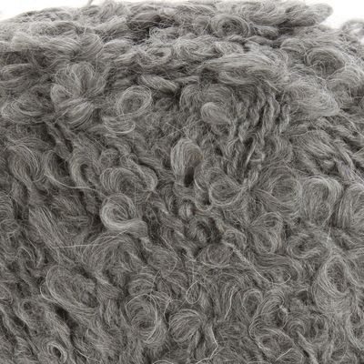 Пряжа "Буклированная"30%мохер, 20% шерсть, 50% акрил 220м/200гр (96-Серый меланж)