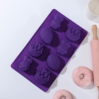 Форма для выпечки Доляна «Пасха», силикон, 29×17 см, 8 ячеек (6.5×5.2 см), МИКС - Фото 2