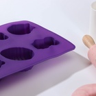 Форма для выпечки Доляна «Пасха», силикон, 29×17 см, 8 ячеек (6.5×5.2 см), МИКС - Фото 4