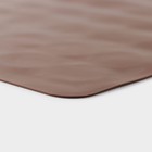 Коврик силиконовый для макаронс Доляна «Ронд», 37,5×28 см, цвет коричневый - фото 4175808
