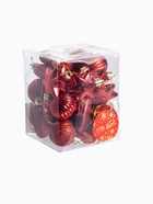 Ёлочные игрушки «Грация», шары новогодние, набор 24 шт., ассорти, красный - Фото 13