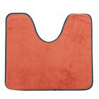 Коврик для туалета 50×55 см "Туз", цвет оранжевый - Фото 1