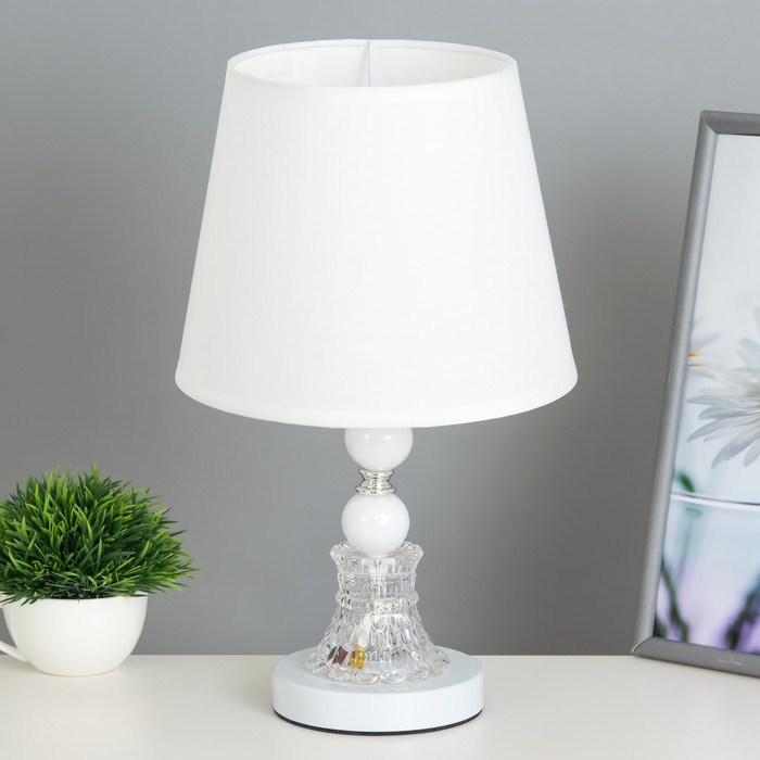 Лампа настольная «Розы» Е27 220 В низ с подсветкой, диоды 39.5×23×23 см RISALUX - Фото 1