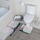 Набор ковриков для ванны и туалета «Париж», 2 шт: 40×45, 45×75 см - Фото 1