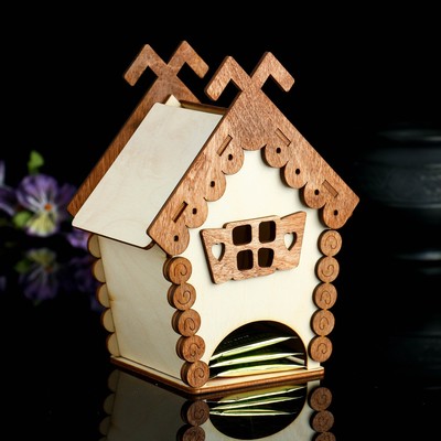 Чайный домик «Терем», заготовка для творчества, 14×10×18.5 см