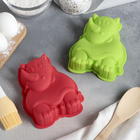 Форма силиконовая для выпечки «Носорог», 16×10 см, цвет МИКС - Фото 4