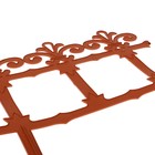 Ограждение декоративное, 33 × 267 см, 7 секций, пластик, терракотовое, «Роскошный сад» - Фото 4