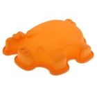 Форма силиконовая для выпечки «Свинка», 14×12 см, цвет МИКС - Фото 1