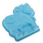 Форма силиконовая для выпечки «Коровка», 15×15 см, цвет МИКС - Фото 1