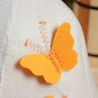 Шапка для бани "Колокольчик" белая с аппликацией - Фото 2