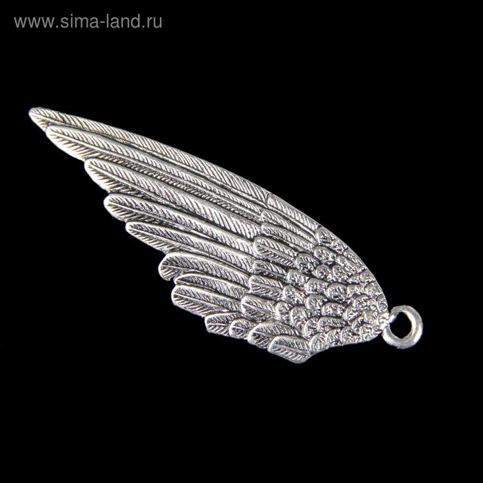 Декор металл для творчества "Крыло" (В71301) 6,4х2,1 см - Фото 1