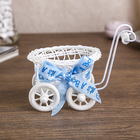 Корзина декоративная "Коляска с бантом Baby" МИКС 10,5х10,5х7,5 см - Фото 2