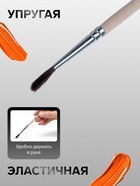 Кисть для рисования, пони, № 2, Calligrata, круглая, деревянная ручка - Фото 2