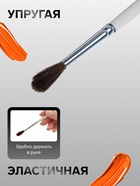 Кисть для рисования, пони, № 3, Calligrata, круглая, деревянная ручка - Фото 2