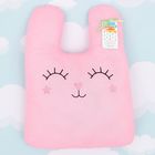 Подушка "Зайчик" розовый 52х39см, 100% хлопок, синтепух 300гр/м2 - Фото 2