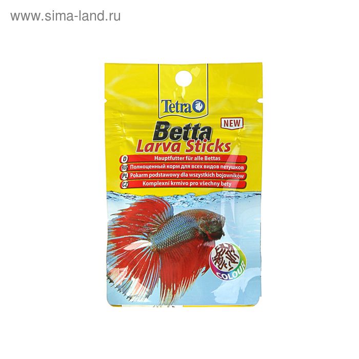 Корм Tetra Betta LarvaSticks для рыб, 5 г - Фото 1