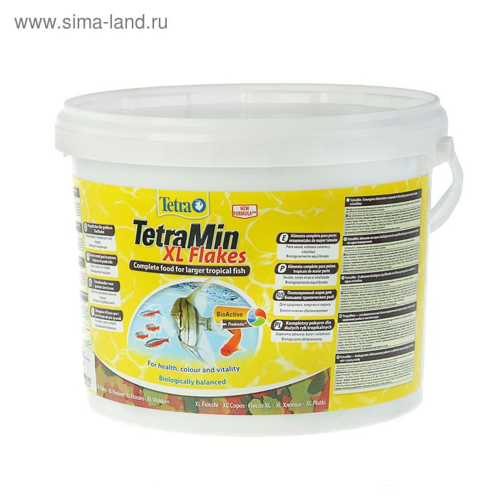 Корм TetraMin XL Flakes для рыб, крупные хлопья, 10 л - Фото 1