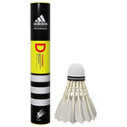 Воланы для бадминтона Adidas D-Training-79, быстрая скорость, перо, набор 12 штук, цвет белый - Фото 1
