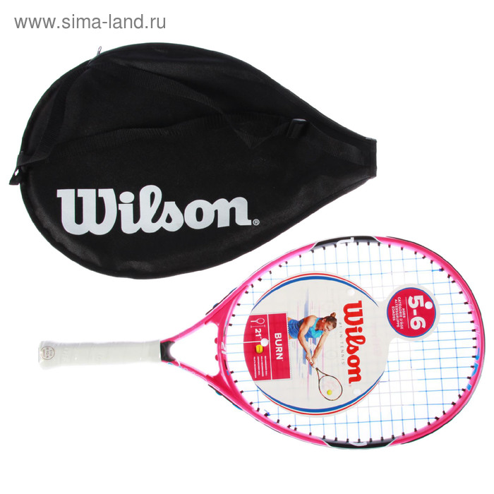 Ракетка для большого тенниса Wilson Burn Pink 21 GR00000, для 5-6 лет - Фото 1