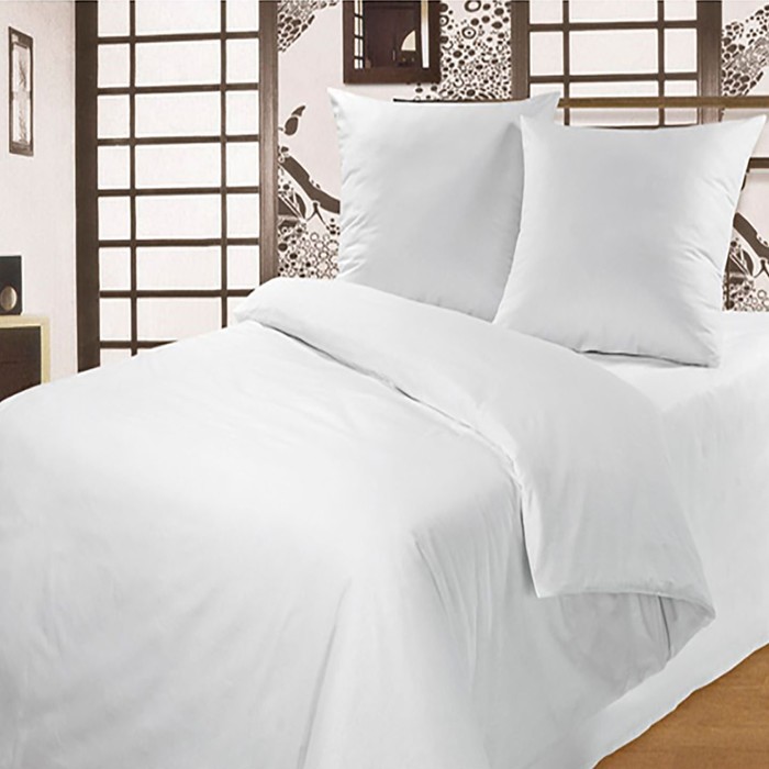 Комплект наволочек «Атра», 50×70+3 см, 2 шт., бязь, хлопок 100%, белый - Фото 1