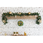 Ёлочные игрушки «Гигант», шары новогодние, набор 3 шт., d=15 см, золотистый - Фото 3