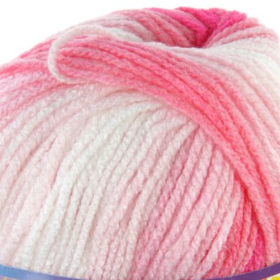 Пряжа "Burcum bebe batik" 100% акрил 210м/100гр (2164 роз-бел)