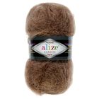 Пряжа "Mohair classic" 25% мохер, 24% шерсть, 51% акрил 200м/100гр (410 корич. меланж) - Фото 2