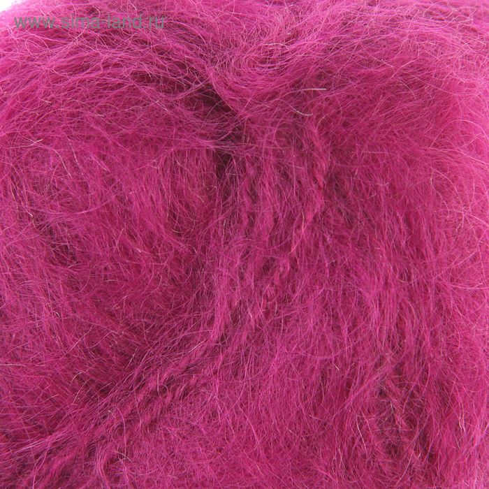 Пряжа "Mohair classic" 25% мохер, 24% шерсть, 51% акрил 200м/100гр (48 темная фуксия) - Фото 1