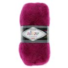 Пряжа "Mohair classic" 25% мохер, 24% шерсть, 51% акрил 200м/100гр (48 темная фуксия) - Фото 2