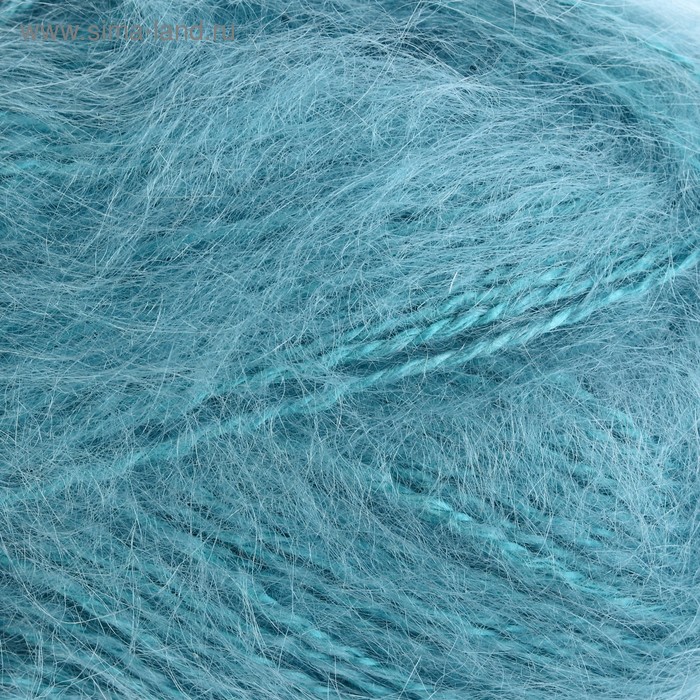 Пряжа "Mohair classic" 25% мохер, 24% шерсть, 51% акрил 200м/100гр (164 лазурный) - Фото 1