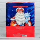 Пакет ламинированный вертикальный «Дед Мороз», 23 × 27 × 8 см - Фото 3