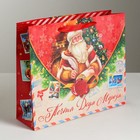 Пакет ламинированный горизонтальный «Почта Деда Мороза», 27 × 23 × 8 см - Фото 1
