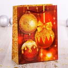 Пакет ламинированный вертикальный «Новогодние шары», 18 × 23 × 8 см - Фото 1